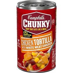 Campbell's Chunky Chicken Tortilla Soup With Grilled White Meat Chicken - 18.6 Oz