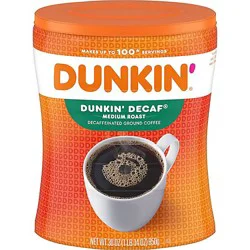 Dunkin Decaffeinated Original Blend Coffee Canister - 30 Oz