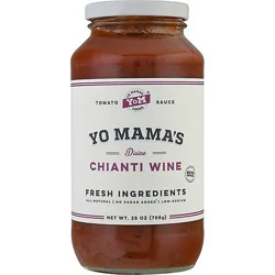 Yo Mamas Foods Tomato Sauce Divine Chianti Wine - 25 Oz