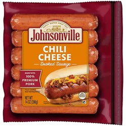 Johnsonville Chili Cheese Smoked Pork Sausage Links - 14 Oz
