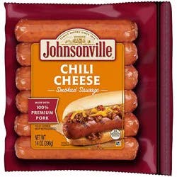 Johnsonville Chili Cheese Smoked Pork Sausage Links - 14 Oz