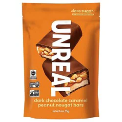 Dark Chocolate Caramel Peanut Nougat Bar - 3.4 Oz