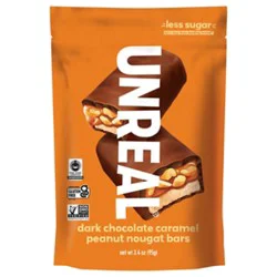 Dark Chocolate Caramel Peanut Nougat Bar - 3.4 Oz
