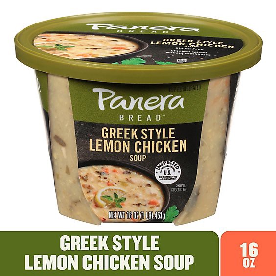 slide 1 of 1, Panera Bread Gluten Free Greek Style Chicken Soup - 16 Oz, 16 oz