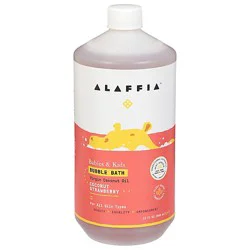 Alaffia Strawberry Bubble Bath - 32 Fz