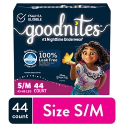 Goodnites Boys' Nighttime Bedwetting Underwear Size S/m (43-68 Lbs) - 44 Count
