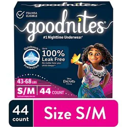 Goodnites Boys' Nighttime Bedwetting Underwear Size S/m (43-68 Lbs) - 44 Count