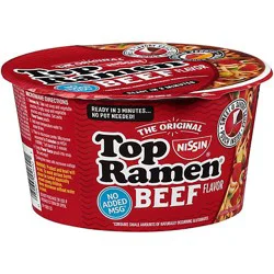 Nissin Top Ramen Bowl Beef - 3.28 Oz