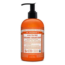 Dr. Bronner's Tea Tree Organic Sugar Soap - 12 Fl. Oz.