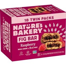 Natures Bakery Fig Bar Raspberry 18ct - 18-2 Oz