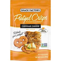 Snack Factory Cheddar Cheese Pretzel Crisps - 7.2 Oz