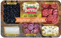 Beretta Artisan Charcuterie Platter Salami Cheese Olive Crackers - 12 Oz