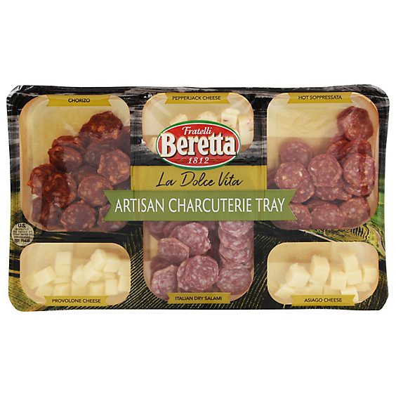 slide 1 of 1, Beretta Artisan Charcuterie Salami And Cheese Tray - 12 Oz, 12 oz