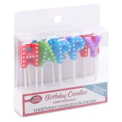 Bc Happy Bday Rnbw Candle Ea - 13 Ct