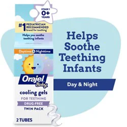 Orajel Baby Non Medicated Cooling Gel Daytime & Nighttime - .36 Oz