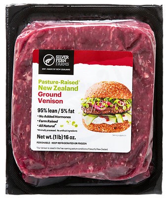 slide 1 of 1, Silver Fern Farms Premium Ground Venison 95% Lean - 16 Oz, 16 oz