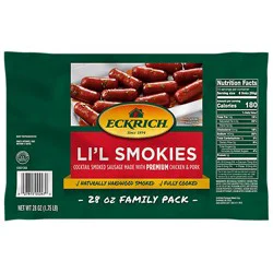Eckrich Li'l Smokies Cocktail Smoked Sausage Links - 1.7 Lb