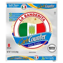 La Banderita Carb Counter Tortillas Wrap 8 Count - 12.66 Oz