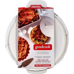 Gc Stone Rnd Dish W Lid 1.5qt - Ea