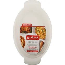 Good Cook Ceramic Oval Casserole 1.75quart White - Ea