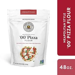 King Arthur Non-Gmo Project Verified 100% American Grown Wheat 00 Pizza Flour - 3 Lb