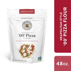 King Arthur Non-Gmo Project Verified 100% American Grown Wheat 00 Pizza Flour - 3 Lb