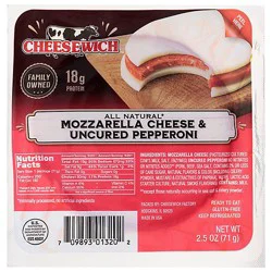 Cheesewich Mozzarella And Uncured Pepperoni - 2.5 Oz