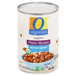 O Organics Beans Pinto No Salt Added - 15 Oz