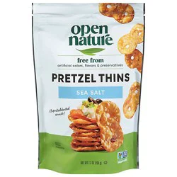 Open Nature Pretzel Thins Sea Salt - 7.2 Oz