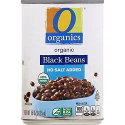 O Organics Beans Black No Salt Added - 15 Oz