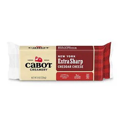 Cabot Creamery Bar New York Extra Sharp Cheddar Cheese - 8 Oz