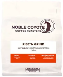 Noble Coyote Coffee Roasters Rise 'N Grind Breakfast Blend Whole Bean Coffee