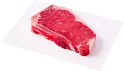 Beef Top Loin New York Strip Steak Thin Bone In Imported - 1 Lb