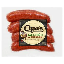 Opas Jalapeno Cheddar Smoked Sausage - 16 Oz