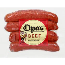 Opas Beef Smoked Sausage - 16 Oz