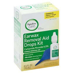 Signature Select/care Earwax Removal Aid Drops Kit - .5 Fz