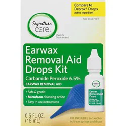 Signature Select/care Earwax Removal Aid Drops Kit - .5 Fz