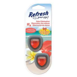 Refresh Your Car! Mini Diffusers Hawaiian Sunrise Scent - 2 Count