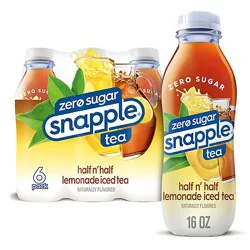 Snapple Zero Sugar Half N Half Tea In Recycled Plastic Bottle - 6-16 Fl. Oz.
