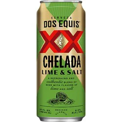 Dos Equis Lime & Salt Mexican Lager Beer Single Can - 24 Fl. Oz.