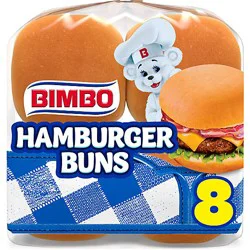 Bimbo Bimbollos White Hamburger Buns 8ct - 15 Oz