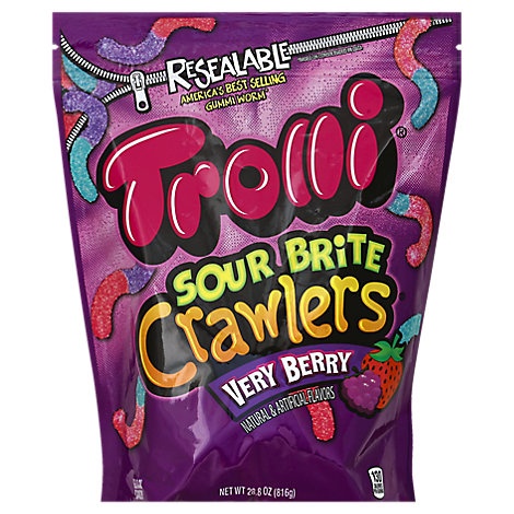 Trolli Gummi Candy Sour Brite Crawlers Very Berry 28.8 oz | Shipt