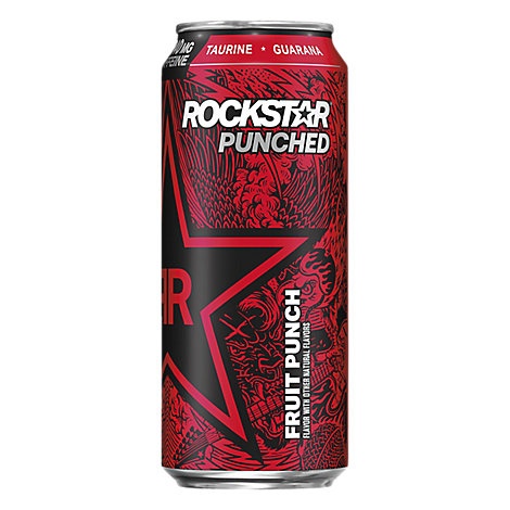 slide 1 of 1, Rockstar Energy Drink Punched, 16 oz
