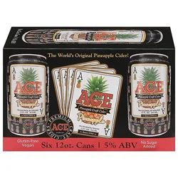 Ace Pineapple Cider In Cans - 6-12 Fz