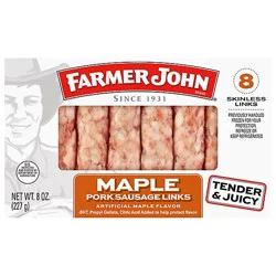 Farmer John Maple Pork Sausage Links - 8 Oz