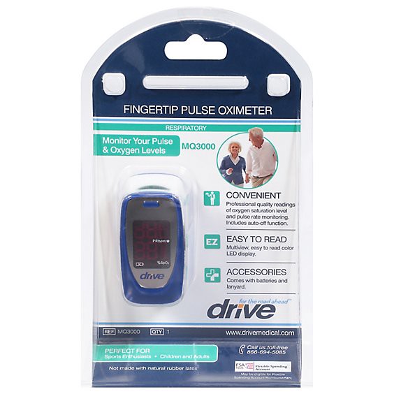 slide 1 of 1, Drive Finger Pulse Oximeter - Ea, 1 ct