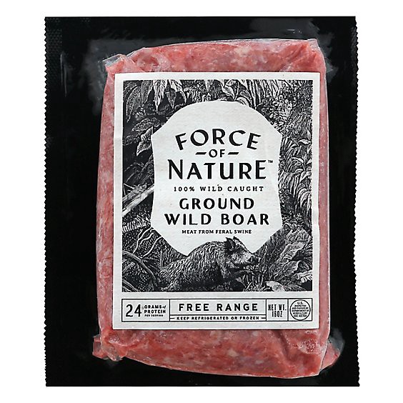slide 1 of 1, Force Of Nature Boar Grind 100% Wild Caught - 16 Oz, 16 oz