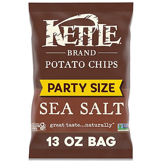 slide 1 of 7, Kettle Brand Sea Salt Kettle Potato Chips - 13 Oz, 13 oz