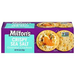Milton's Craft Bakers Crispy Sea Salt Gourmet Crackers - 6.8 Oz