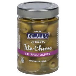 Delallo Olive Feta Stuffed - 9.9 Oz